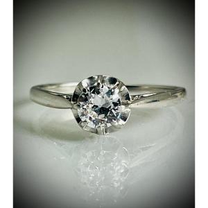 Solitaire Diamant Art-déco