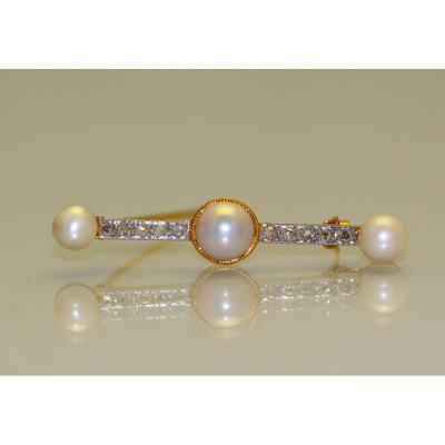 Pearls And Diamonds Brooch 1905 - 1910