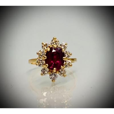 Ruby And Diamond Ring
