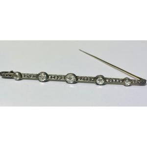 Art Nouveau Diamond Brooch