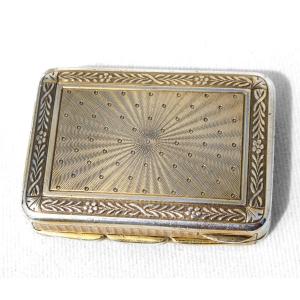 Minaudiere In Sterling Silver, Bag Jewel Handbag, Vermeil Minaudière Poudrier Perfume 1915