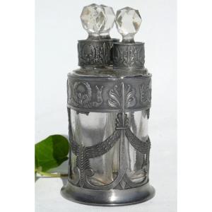 Perfume Cellar Napoleon III Louis XVI Style, Cabaret d'Aromes Nineteenth, Three Bottles