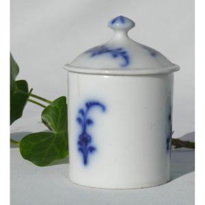 Blush / Ointment Pot Soft Porcelain From Locré Paris 18th Century Period, Makeup Perfume