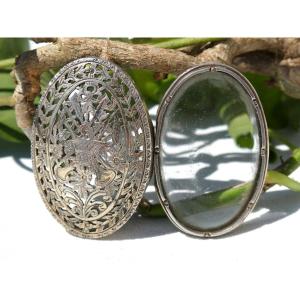 Vinaigrette In Sterling Silver, Louis XVI Style Decor, Salt Bottle, Object Of Curiosity 