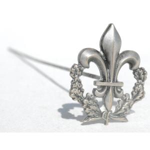 Hat Pin, Royalist Decor, Fleur De Lys, Mellerio Rue De La Paix Paris 1910 Jewel