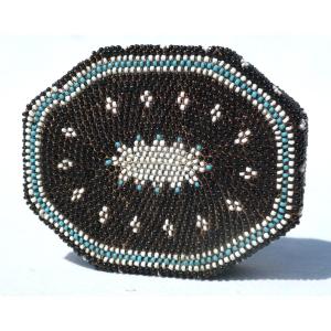 1800s Praline Box, Pearl Sandblasted Decoration, 19th Century Embroidery, Sweets / Confectionery