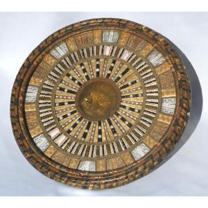 Religious Souvenir Napoleon III, Wedding Tray / Devotion, Folk Art, 19th Century Cardboard Boxes