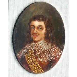 Oil On Copper, Portrait Of A 17th-century Gentleman, Dutch School, Nobleman