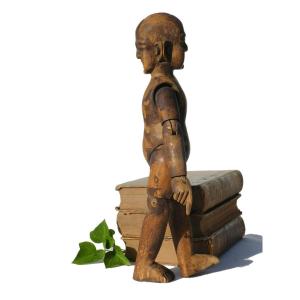 Asian Doll/mannequin, Carved Wood, 19th Century Fertility Fetish, China, Janus