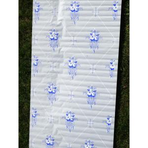 Wallpaper Roll, Art Nouveau, 19th Century, Length, Flowers, 1900, Decorative Arts, Camaieu