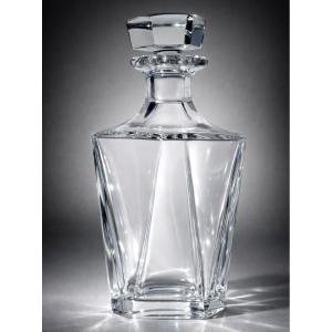 Baccarat Cut Crystal Wine Decanter, Art Deco Style, Cognac, Modernist 1920
