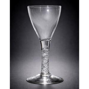 Stemmed Glass, 18th Century, Twist, Blown Glass, Wine, Tableware