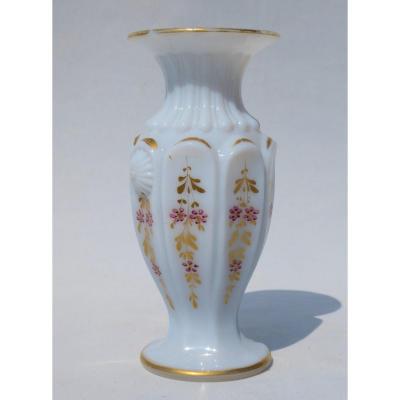 Antique Opalescent Vase Regency Era French 