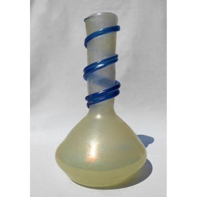 Large Soliflore Vase In Glass Paste, Art Nouveau Period / Viennese Secession Loetz Murano