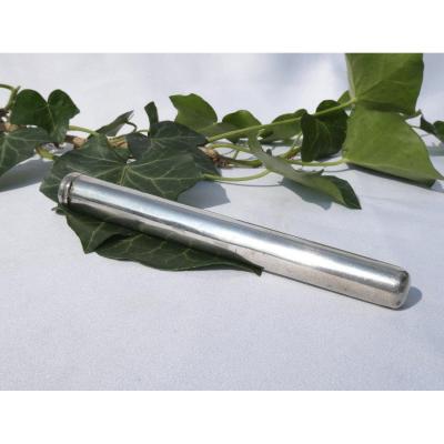 Wax Case In Sterling Silver, Early 19th Century, Billet Doux, Case Object Of Virtues Writing