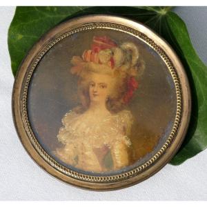 Miniature Portrait 1820 Marie Antoinette Queen Of France Nineteenth Wertmüller