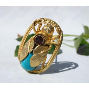 Large Hat Pin Period 1910 Art Nouveau Insect Butterfly Decor Hair Jewelry 1900