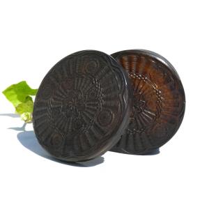 Engraved Tortoiseshell Powder Box, Early 19th Century, 18th Century Style Cosmetic Box, Beauty