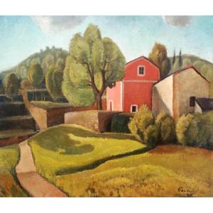 Landscape Of Italy - Enrico Paulucci (1901-1999)