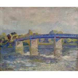 Bridge Over The Oise - Edouard Febvre (1885-1967)