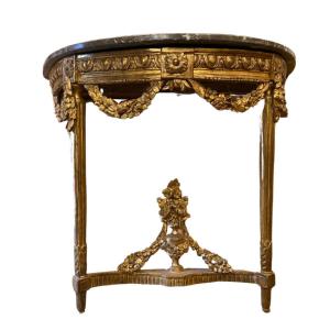 Half-moon Shaped Louis XVI Period Console