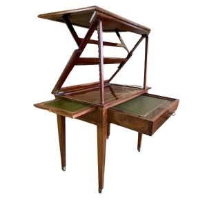 Louis XVI Period Truncheon Table In Cuban Mahogany