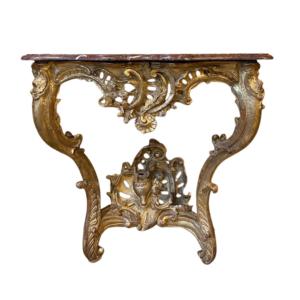 Louis XV Period Giltwood Console Table
