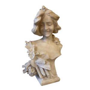 Young Woman In Carrara Marble