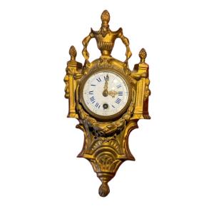 Small Louis XVI Style Gilt Bronze Travel Cartel