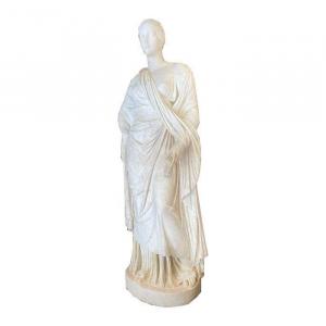 Large Late 18th Century Carrara Marble Statue