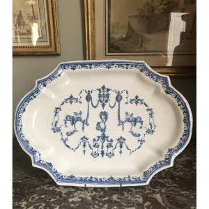 Large Moustiers Platter, 18th Century.
