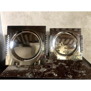 Pair Of Despres Dishes