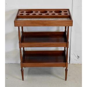 Small Powder Table In Mahogany, Manufacture 