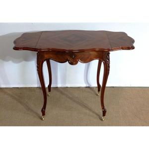 Salon Table In Rosewood, Louis XV Style, Napoleon III Period - Mid-19th Century