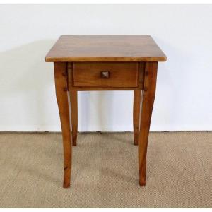 Small Sofa End Table In Solid Cherry, Louis XV Taste - 2nd Half Nineteenth