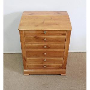 Small Counter Cabinet In Blond Cherry - 1900