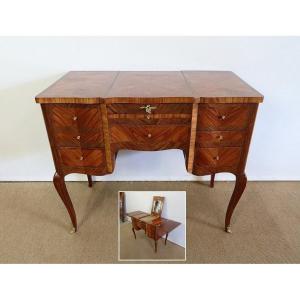Natural Wood Dressing Table, Louis XV Style - Late 19th Century