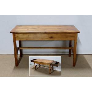 Rectangular Table In Solid Cherry - Mid Nineteenth