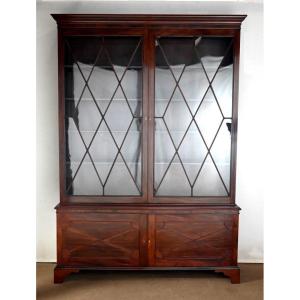 Important Mahogany Library, England - Early Twentieth