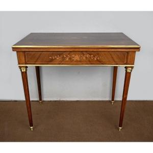 Rosewood Games Table, Louis XVI Style - Late Nineteenth