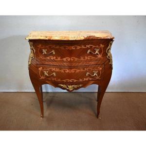 Mahogany Commode, Transition Style Louis XIV / Louis XV - Early 20th Century