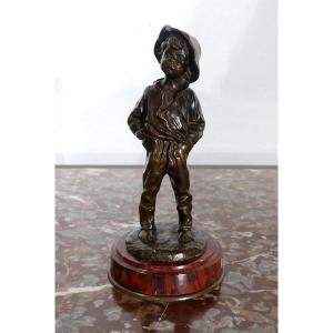 Bronze “boy Hands In Pockets” – 1910