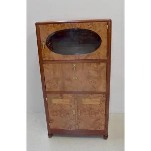 Art Deco Furniture In Thuya Burl Veneer - XXth