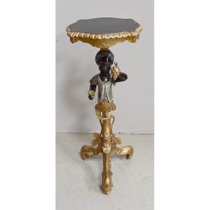 Bolster In Golden Wood, Venetian Taste - Late Nineteenth