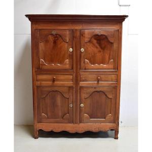 Rare Regional Four-door Buffet, Louis XV Style - Early 19th Century