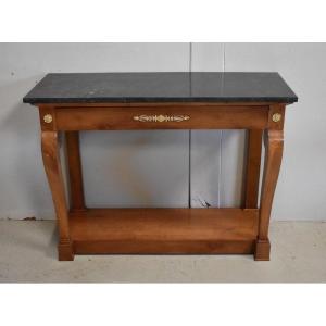 Console In Solid Cherry, Restoration Period - 1820