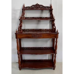 Mahogany Serving Console, Napoleon III Period - 1850