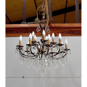 Crystal Chandelier - Mid 20th Century