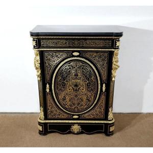 Support Cabinet In Blackened Pear Tree, Napoleon III Period - Mid-19th Century