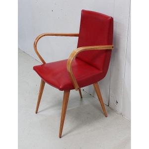 Armchair In Beech, Taste Baumann - 1950/1960